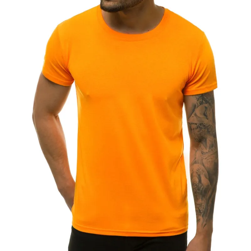 Mens t-shirt in light orange color Loget JS/712005/69