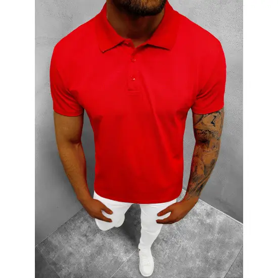 Vīriešu sarkans polo krekls Casual JS/8T80/18