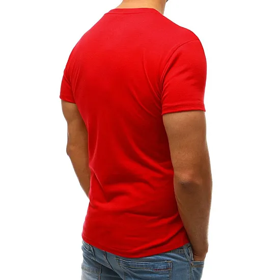 Red mens T-shirt Lika JS/712005