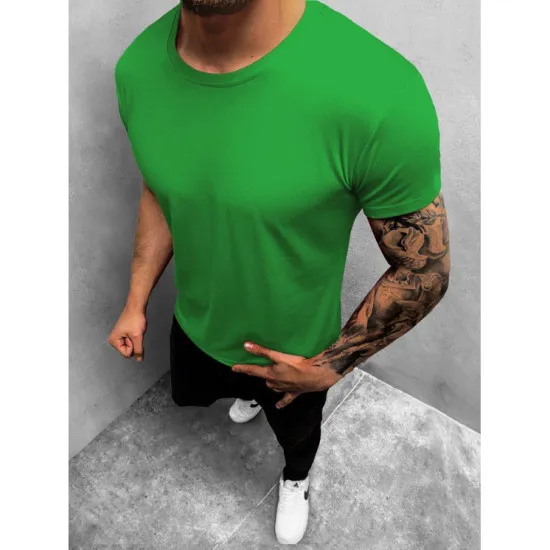 Green mens T-shirt Lika JS/712005