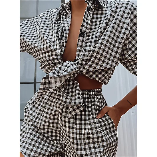 Women's set black - white Osam