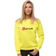 Moteriškas geltonas neoninis džemperis "Nenervuok"