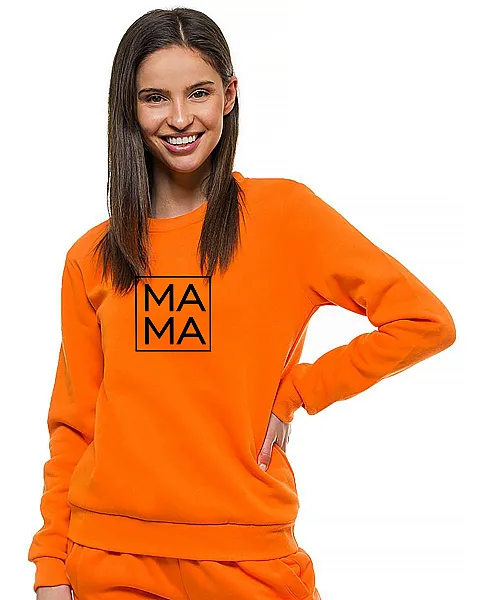 Sieviešu oranžs džemperis MAMA