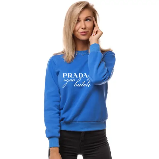 Moteriškas mėlynas džemperis Prada JS/W01