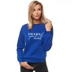 Moteriškas tamsiai mėlynas džemperis "Prada"