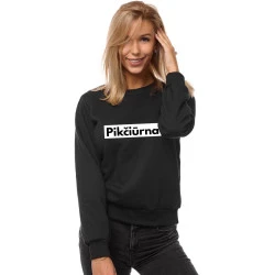 Sieviešu melns džemperis Pikčiūrna