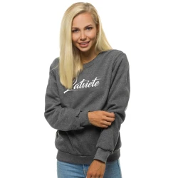 Tumši pelēks sieviešu džemperis Latviete