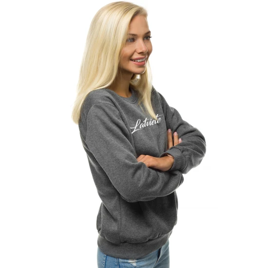 Tumši pelēks sieviešu džemperis Latviete JS/W01