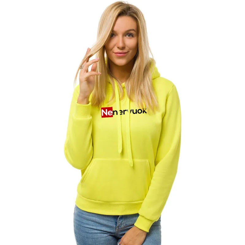 Dzeltens sieviešu jaka Neraizējieties JS/W02