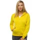Sieviešu džemperis ar kapuci dzeltenā krāsā Look
