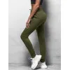 Sieviešu haki krāsas ikdienas bikses Flor JS/CK01