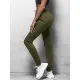 Sieviešu haki krāsas ikdienas bikses Flor JS/CK01