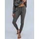 Sieviešu tumši pelēkas ikdienas bikses Flor