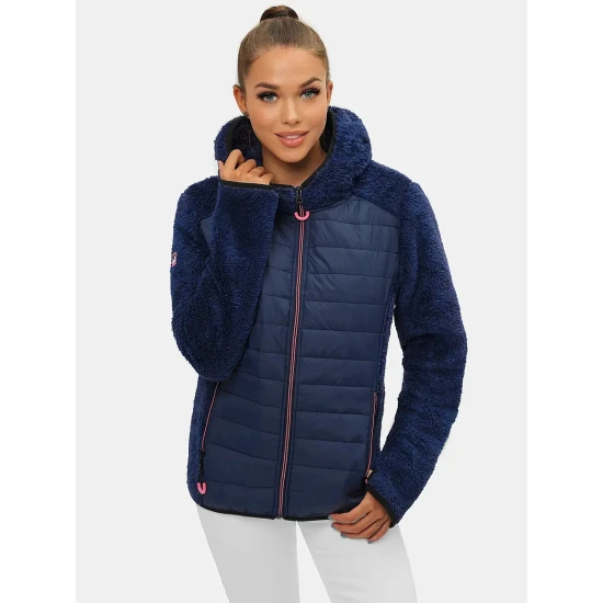 Sieviešu plānā tumši zilā pufja jaka Amor Jakas