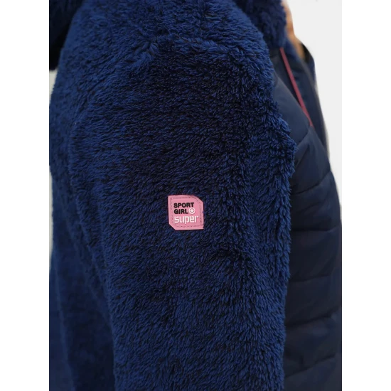 Sieviešu plānā tumši zilā pufja jaka Amor Jakas