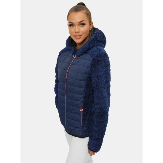 Sieviešu plānā tumši zilā pufja jaka Amor Jakas