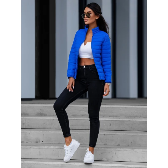 Sieviešu pavasara jaka Doli gaiši zilā krāsā Sieviešu jakas