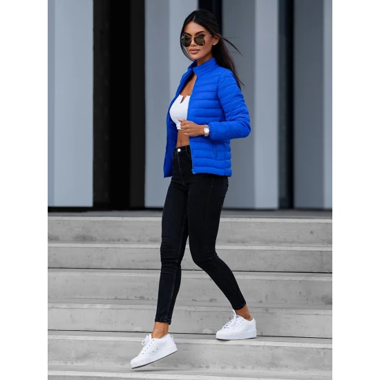 Sieviešu pavasara jaka Doli gaiši zilā krāsā Sieviešu jakas