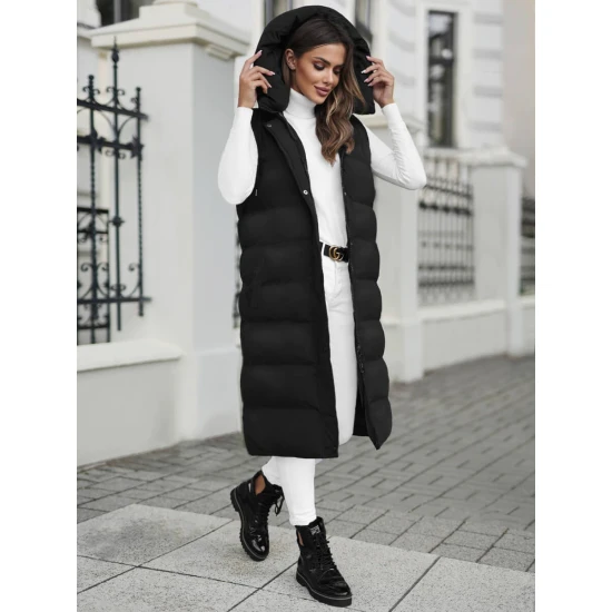 Melna sieviešu veste ar kapuci Vivol JS/M728/39
