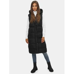 Melna sieviešu jaka ar kapuci Vivol