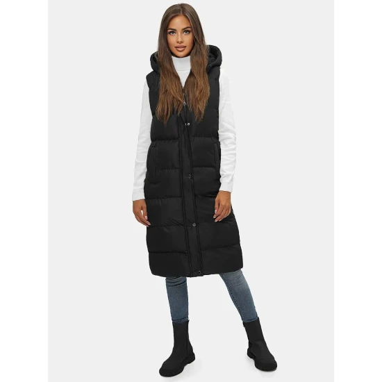 Melna sieviešu veste ar kapuci Vivol JS/M728/39