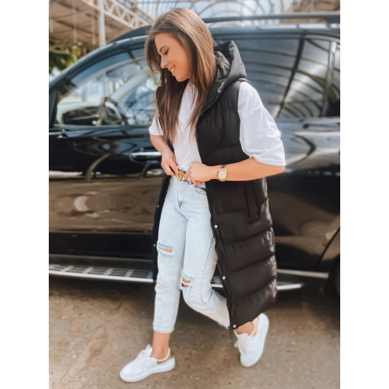 Melna sieviešu jaka ar kapuci Luves TY3030