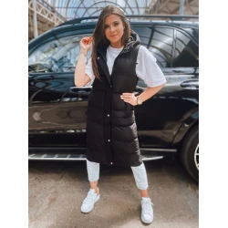 Sieviešu melna veste ar kapuci no Luves