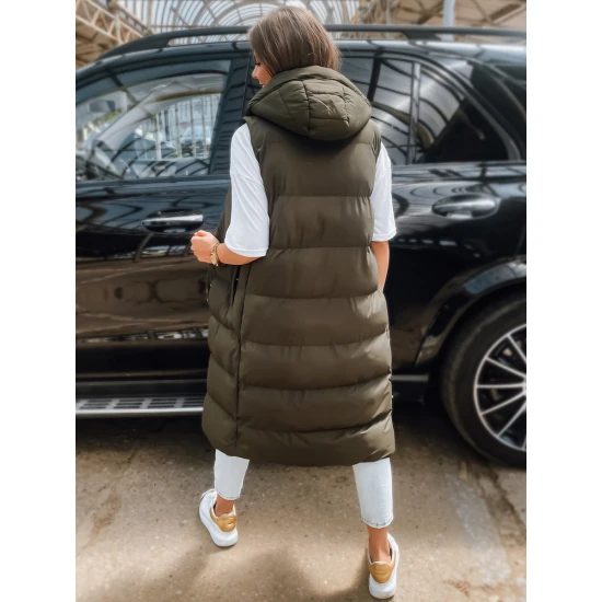 Zaļa sieviešu jaka ar kapuci Luves TY3032