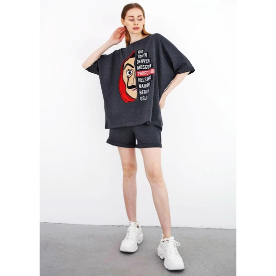 Tumši pelēks dāmu komplekts Vendetta PK1121 Premium