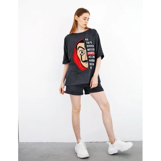 Tumši pelēks dāmu komplekts Vendetta PK1121 Premium