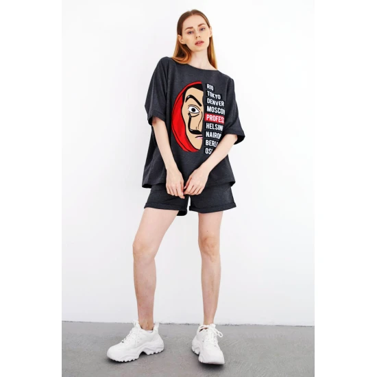 Tumši pelēks dāmu komplekts Vendetta PK1121 Premium