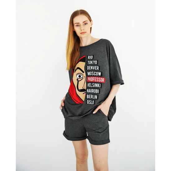 Tumši pelēks dāmu komplekts Vendetta PK1121 Premium