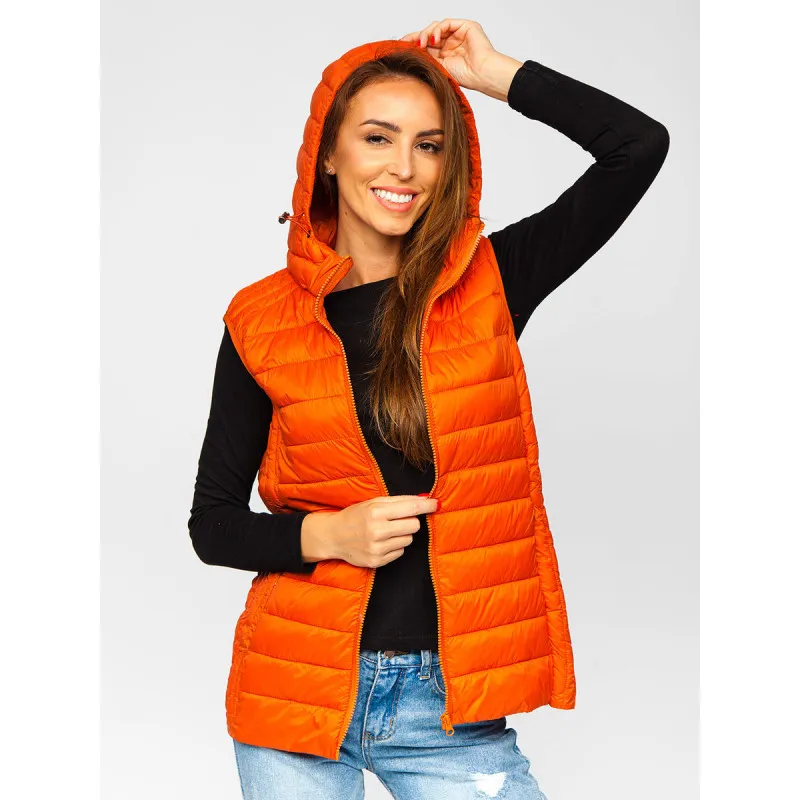 Oranža veste ar kapuci Dzil JS/M23039