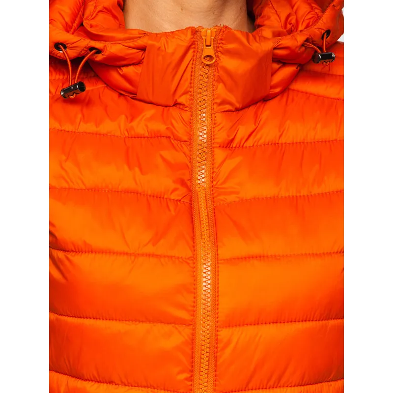 Oranža veste ar kapuci Dzil JS/M23039