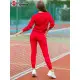 Sieviešu sarkans sporta komplekts Lietuva Sportinis5