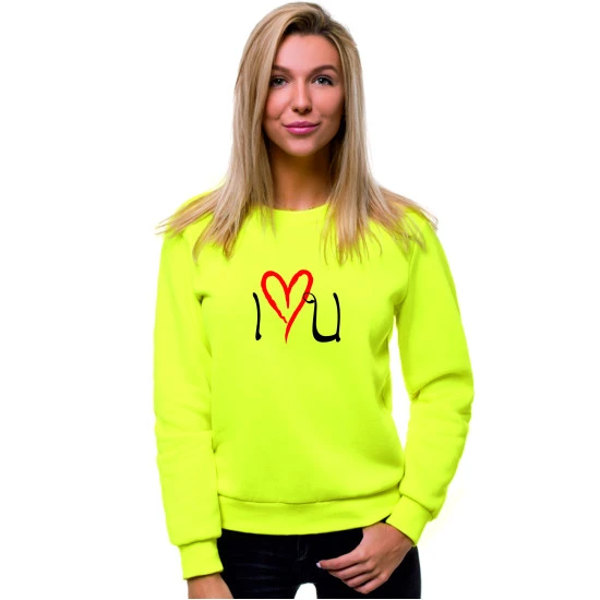 Sieviešu dzeltens džemperis Love JS/W01