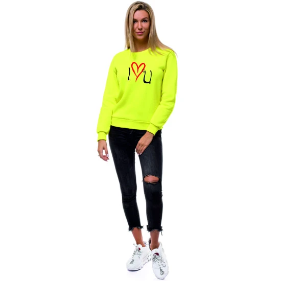 Sieviešu dzeltens džemperis Love JS/W01