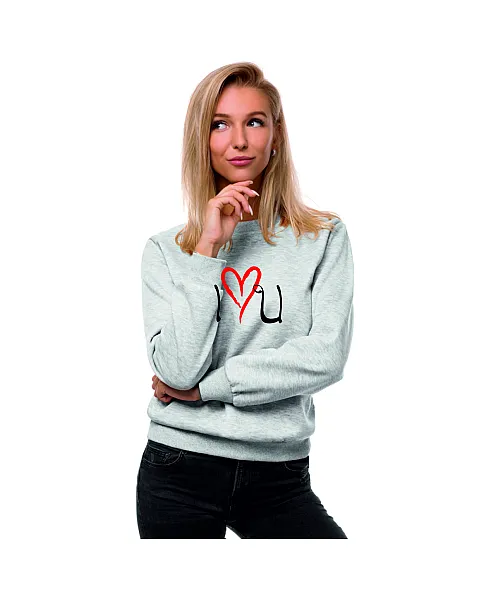 Sieviešu pelēks džemperis „Love“