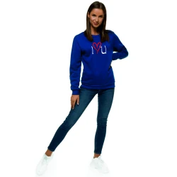 Sieviešu tumši zils džemperis Love 