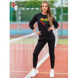 Sieviešu melns sporta komplekts Lietuva