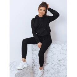 Melns sieviešu komplekts ar kapuci Komet