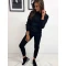 Sieviešu melnais treniņtērps Super