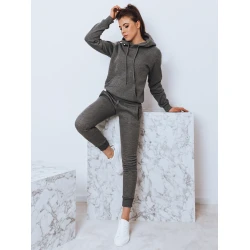 Tumši pelēks sieviešu komplekts ar kapuci Komet