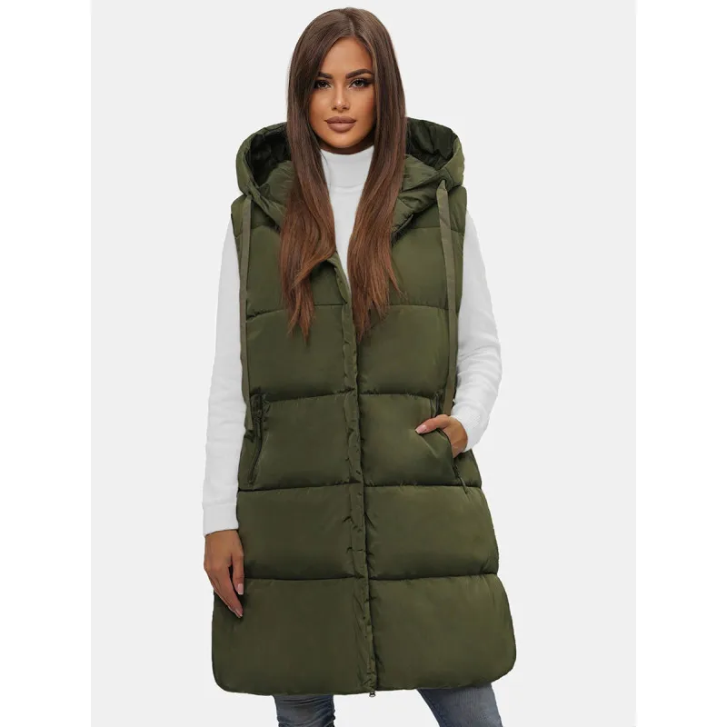Sieviešu garā veste zaļā krāsā Potom O/81266
