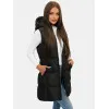 Sieviešu melna veste ar kapuci Sabin JS/M721/392