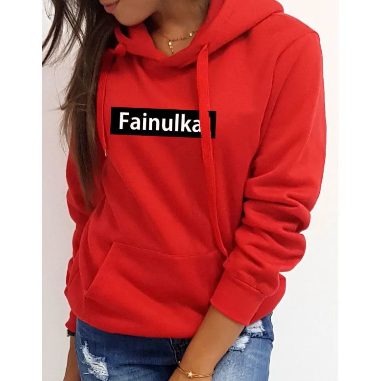 Sieviešu sarkans džemperis Fainulka BY0278