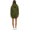 Khaki sieviešu kleita ar kapuci Megan JS/YS10003/29