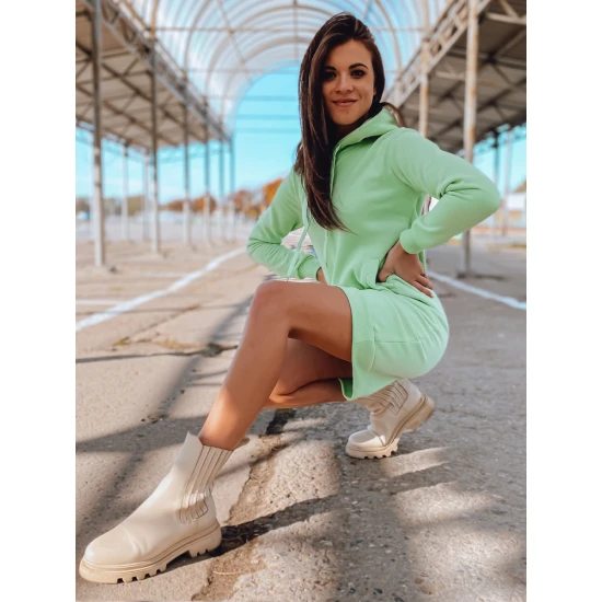 Sieviešu piparmētru kleita ar kapuci Margaret JS/YS10005/39