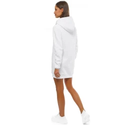 Sieviešu balta kleita ar kapuci Megan