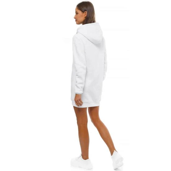 Sieviešu balta kleita ar kapuci Megan JS/YS10003/1